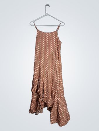 Peach Polka Dot Dress