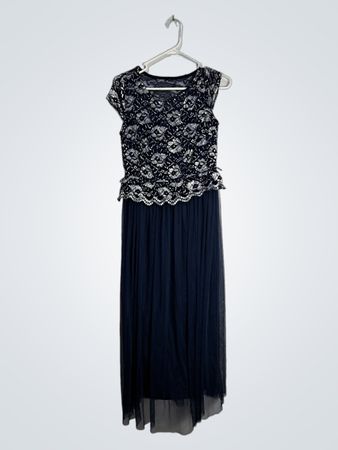 Navy Blue Evening Dress