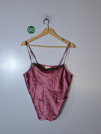 Pink Satin Camisole