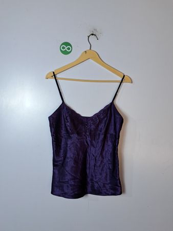 Purple Satin Camisole