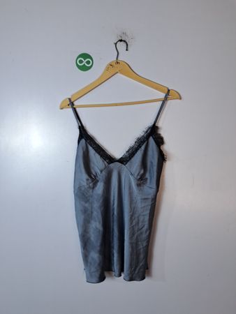 Gray Lace Trim Camisole