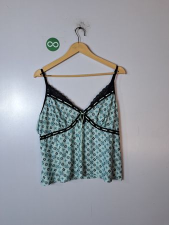 Green Patterned Camisole