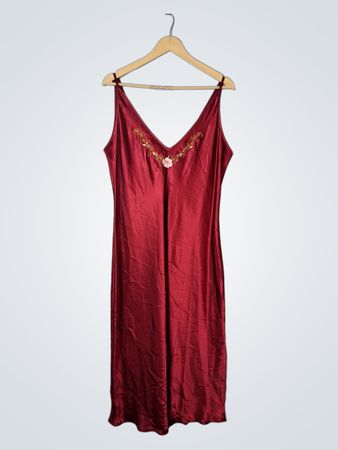 California Dynasty Red Satin Dress