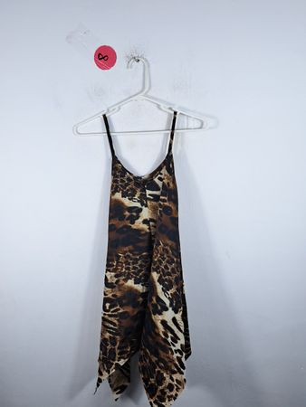 blush leopard print dress