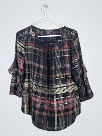 Van Heusen Plaid Blouse