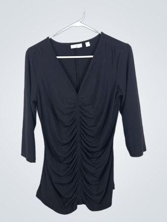 Black Ruched Top