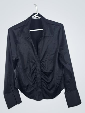 Abercrombie & Fitch Black Long-Sleeve Shirt