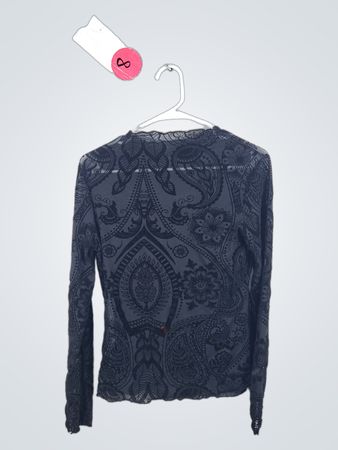 Black Lace Blouse