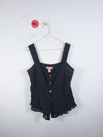 Bandolino Black Polka Dot Blouse