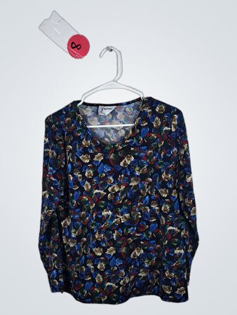 Blouse with Floral Pattern