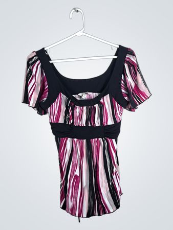 Speechless Short Sleeve Scoop Neck Top