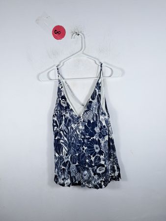 Blue Floral Top