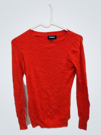 Express Red Long-Sleeve Sweater