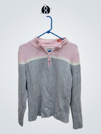 St. John's Bay Pink and Gray Sweater