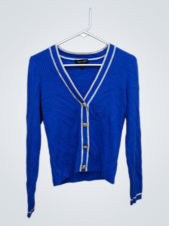 Express Blue Knit Cardigan