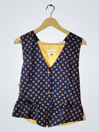 Susan Bristol Floral Print Vest