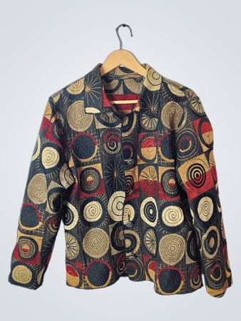 Jacket with Geometric Pattern