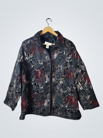 CJ Banks by Christopher & Banks Women's Floral Jacket