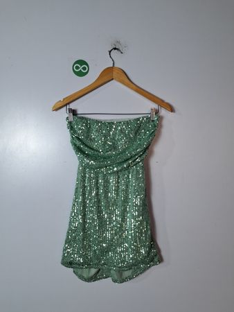 Green Sequined Dress