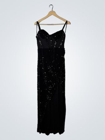 Banjul Black Sequin Dress