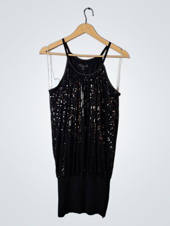 Black Sequin Dress
