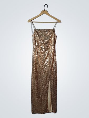 Gold Sequin Dress