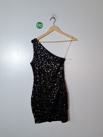 Black Sequin Dress