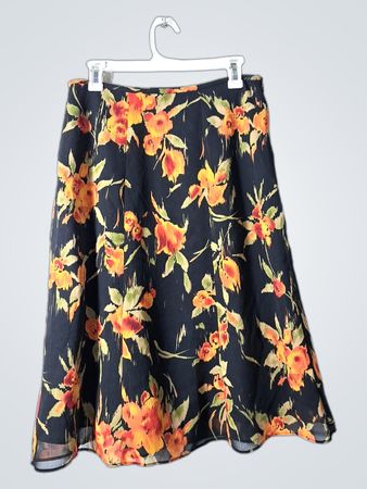Evan-Picone Floral Skirt