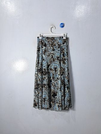 Floral Pleated Skirt