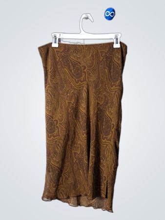 Brown Paisley Skirt