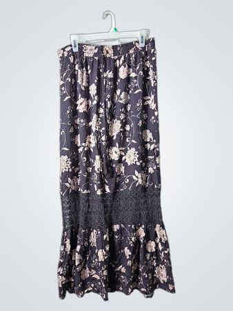 Charlotte Russe Floral Midi Skirt