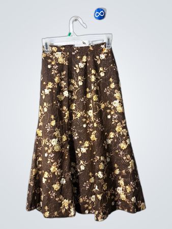 Moka Floral Midi Skirt