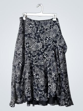 Chaps Paisley Midi Skirt
