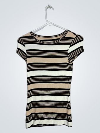 The Limited Striped Short Sleeve Top