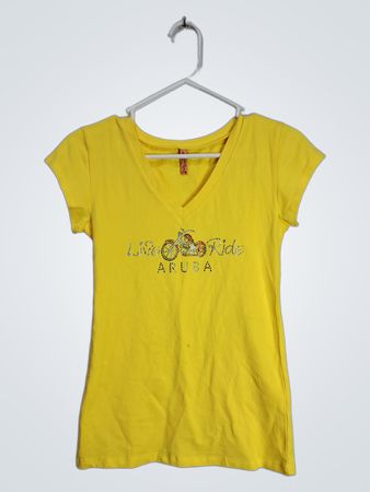Yellow V-Neck T-Shirt