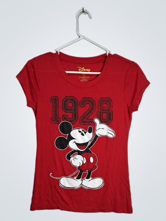 Disney Red Mickey Mouse Graphic T-Shirt