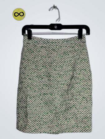 Green and White Polka Dot Skirt