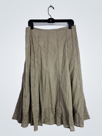Tan Floral Skirt