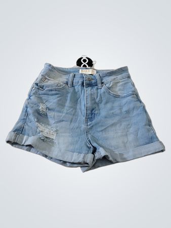 Wax Jean Denim Shorts