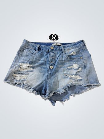 Refuge Distressed Denim Shorts
