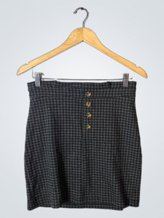 Ardene Houndstooth Mini Skirt