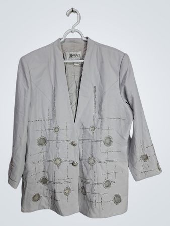 Carissimo Gray Embellished Blazer