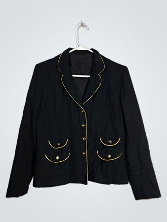 Black Jacket with Gold Trim