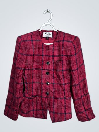 Le Suit Petite Plaid Jacket