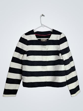 Banana Republic Striped Cropped Jacket