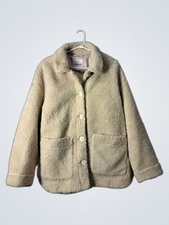 Madewell Cream Sherpa Fleece Jacket