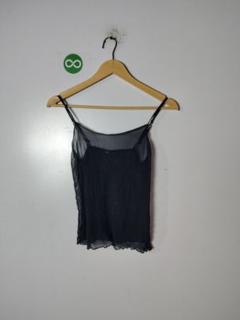 Black Sheer Top