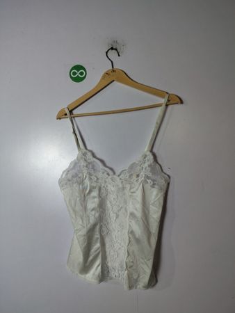 White Lace Trim Camisole