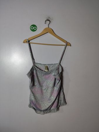 Jessica Simpson Gray and Pink Leopard Camisole