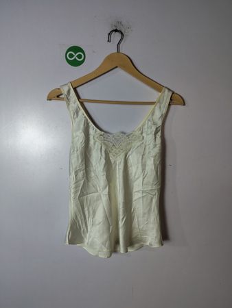 Women's White Lace Trim Camisole